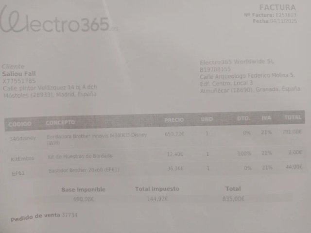Máquina de Bordar Brother Innovis M340ED 642132186