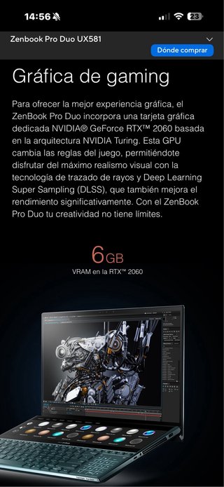 ASUS Zenbook Pro Duo 15 i9 32GB RAM