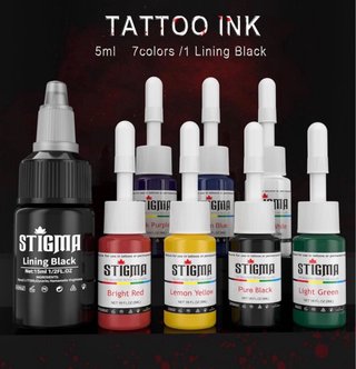 Máquina de Tatuar Stigma Negra/Roja