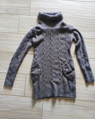 Vestito caldo donna grigio