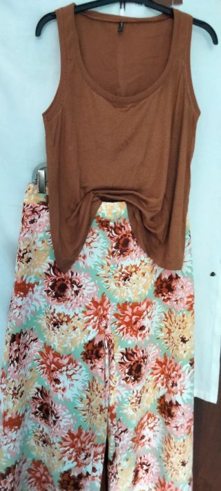 Conjunto Sfera Top y Pantalón Estampado T M