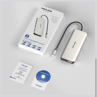 Base de conexión WL-UMD302B USB-C 2 Monitores