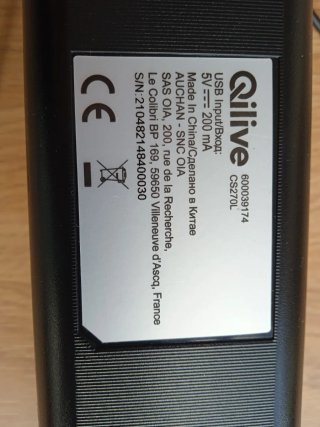 Barra de sonido Quilive negra y plateada