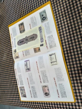 Papel de la peseta 40 billetes Facsimil FNMT.