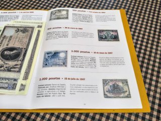 Papel de la peseta 40 billetes Facsimil FNMT.