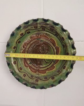 Set di 2 piatti decorativi in ceramica