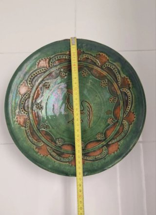 Set di 2 piatti decorativi in ceramica