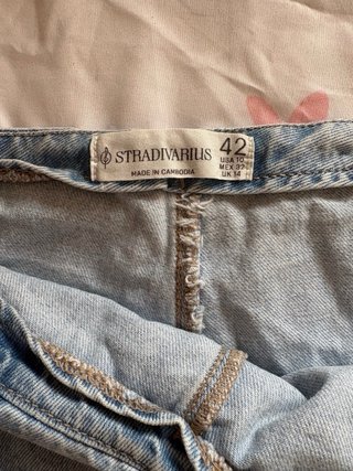 Falda pantalón Stradivarius azul talla 40