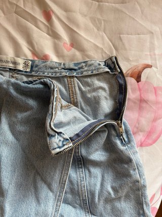 Falda pantalón Stradivarius azul talla 40