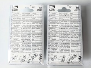 2x CAME TOP 432EV Telecomando Cancello