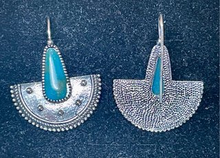 Pendientes abanico étnicos