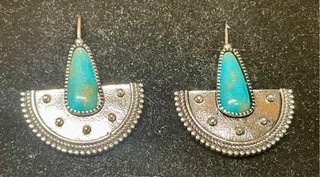 Pendientes abanico étnicos