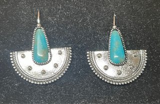 Pendientes abanico étnicos