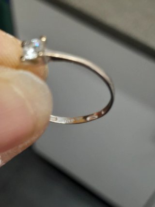 Anillo Oro Blanco 9k