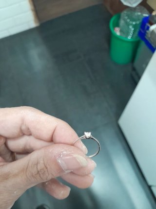 Anillo Oro Blanco 9k