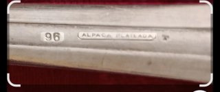 Cubertería Cruz de Malta Alpaca Años 60