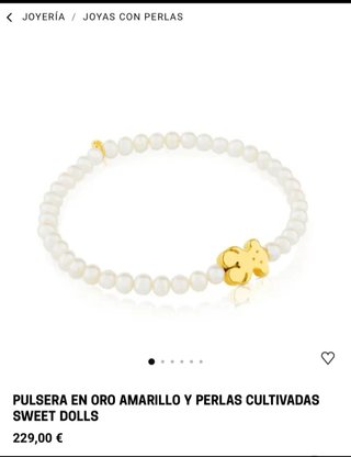 Pulsera perlas y oro 18k TOUS