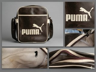 Bandolera Puma Marrón y Beige
