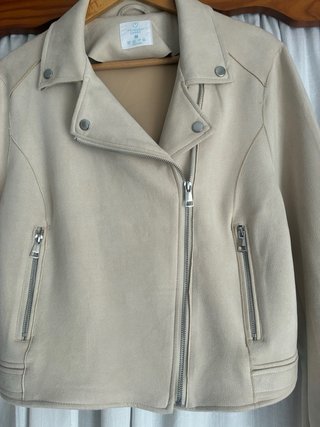 Chaqueta Biker Beige Primark Talla M