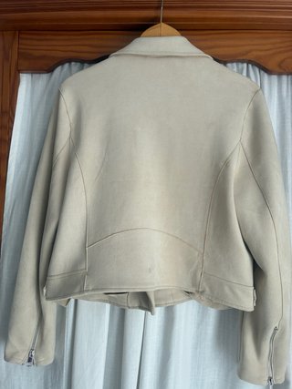 Chaqueta Biker Beige Primark Talla M