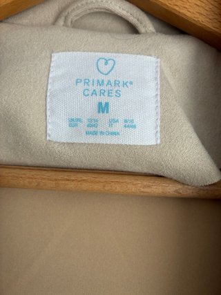 Chaqueta Biker Beige Primark Talla M