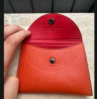 Portamonete in pelle Made in Italy
