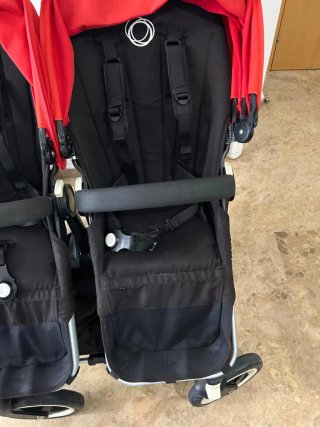 Carro gemelar Bugaboo Donkey 3 rojo