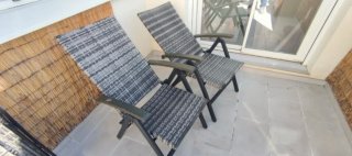Conjunto 2 Sillas Tecktake Metal y Mimbre