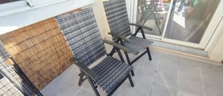 Conjunto 2 Sillas Tecktake Metal y Mimbre