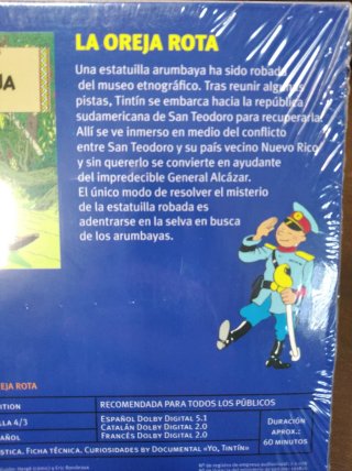 DVD Tintín La Oreja Rota Español