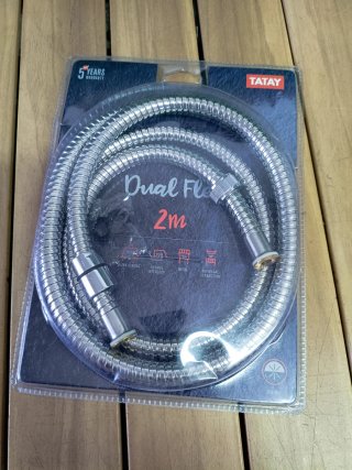 TATAY Manguera de Ducha Dual Flex, 2 M, hasta 50KG