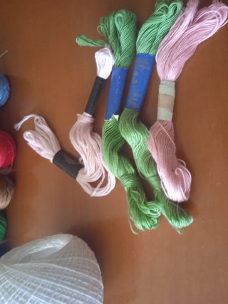 Lote Hilos Algodón Ganchillo Varios Colores