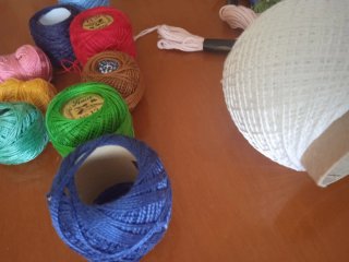 Lote Hilos Algodón Ganchillo Varios Colores