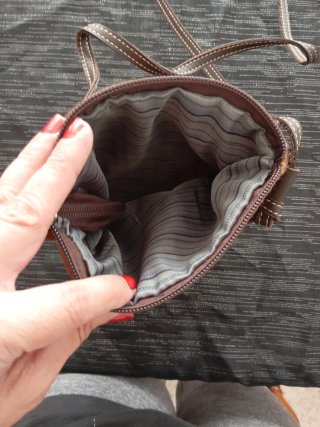 Bolso de tela a cuadros Montepicaza