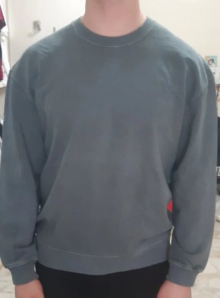 Felpa Zara uomo grigia