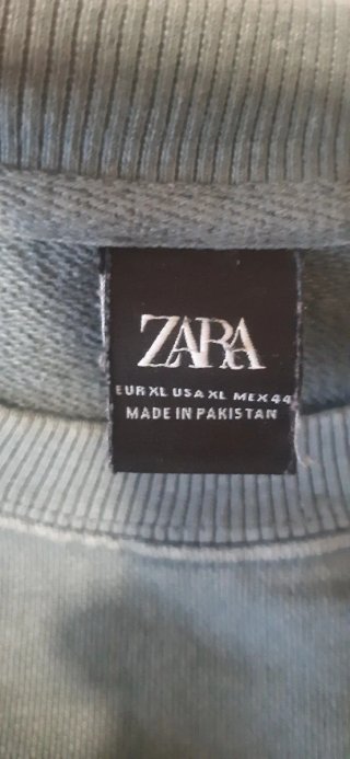 Felpa Zara uomo grigia