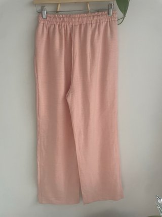 Pantalón rosa palazzo