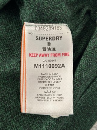 Polo Superdry Algodón Orgánico Verde