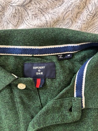 Polo Superdry Algodón Orgánico Verde