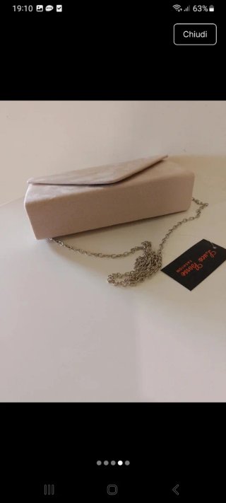 Pochette cerimonia beige Luca Borse