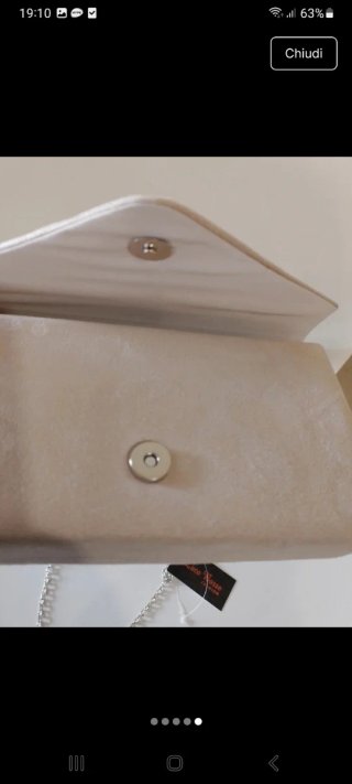 Pochette cerimonia beige Luca Borse