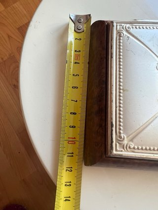 Joyero de madera y plata