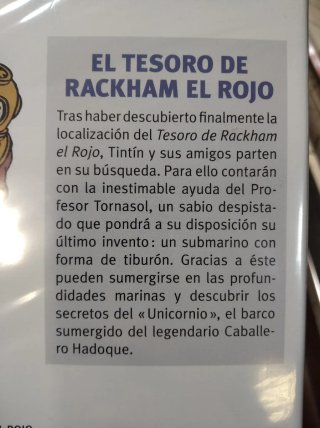 Tintín El Tesoro de Rackham El Rojo