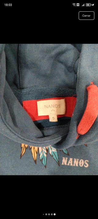 Sudadera Nanos niño con estampado indio