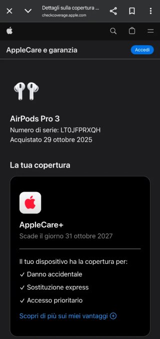 Airpods Pro 3 Apple In Garanzia