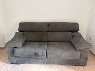 Sofá de 2 plazas gris