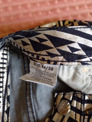 Pantalón by Sasha plateado y negro