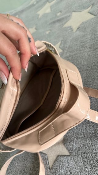 Mochila pequeña Natura beige