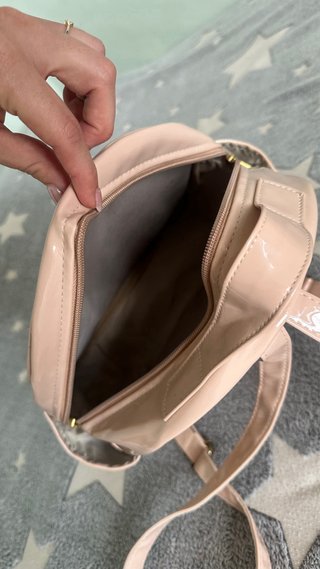 Mochila pequeña Natura beige