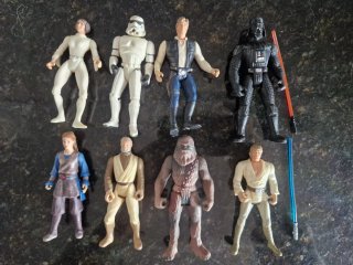Lote 8 Figuras Star Wars Kenner 1995